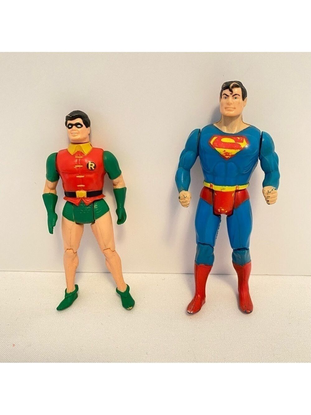 DC Comics Superman & Robin Action Figure Toys Vintage